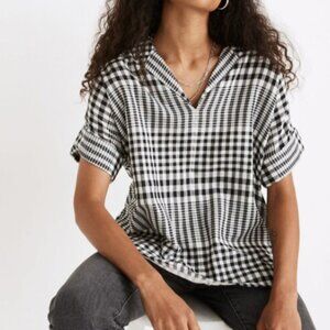 NWT Madewell Double-Faced Hayden Popover Top, sz M